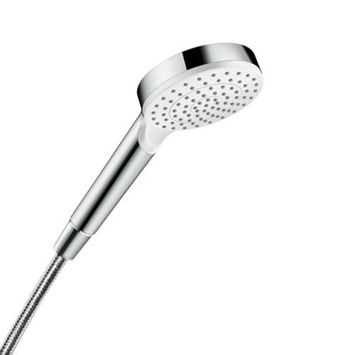 Hansgrohe-HG-Handbrause-Crometta-1jet-EcoSmart-6-l-min-weiss-chrom-26334400 gallery number 1